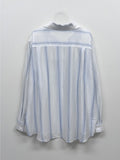 Torre Stripe See-Through Loose Fit Shirt