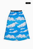 Nebula weather printing long skirt