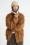 Suede fur lining mustang jacket