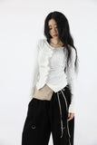 Eco shirring cardigan