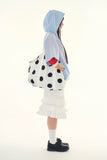 Bubble frill midi skirt