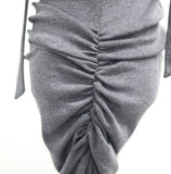 Roman Tie Shirring One-Piece