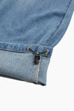 Side custom denim banding pants