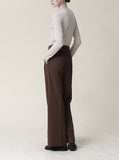 [Premium] Pudding Wool Silk Layered Long Sleeve T-shirt