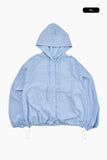 Monet check hood shirt