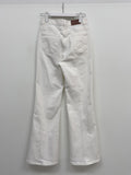 Center Crease Semi Bootcut Denim Pants