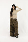 Cargo printed military pants