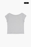 Tencel shoulder tee