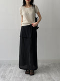 Soy Linen Raglan Short Sleeve Knit