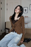 Slim lace vintage cardigan