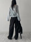 Object wrap skirt slacks
