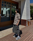 [Plan] Molly Check Half Shirt
