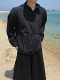 Mate diagonal hood windbreaker