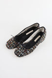 Tweed soft flat shoes