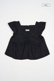 Lilathe dot frill blouse