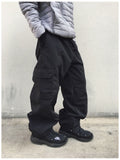 Slick Cargo Brushed Wide Pants