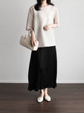 [Premium] Pleated Boxy Short Sleeve T-shirt