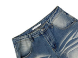 Neon Washed Balloon Denim