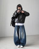Symposium Hood Leather Jacket