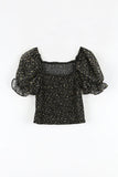 Moti Smoke Crop Blouse