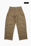 Ghibli pattern cotton wide pants