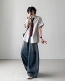 Apple Stripe Roll-up Shirt
