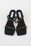 Eyelet Square Mule