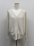 [wool30%] Basic Haji Wool V-Neck Cardigan