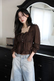 Frill Smoke Autumn Blouse