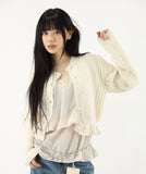 Crop Care Knitting Cardigan
