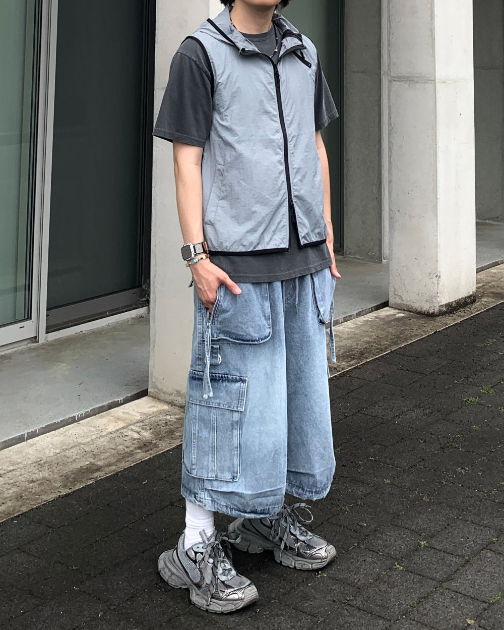 【KOOLOSET】Thorns Dirring Bermuda Denim KOOLOSET (クロゼット) - ソンズダーリングバミューダデニム
