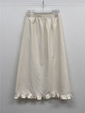 Sweri Banding Frill Long Skirt