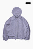 Monet check hood shirt