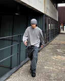 Pigment Henley Neck Waffle Long Sleeve