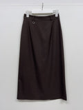 D-ring Stripe H-Line Long Skirt