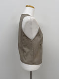 Vintage Buckle V-Neck Vest