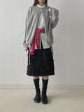 Reverse Slit Over Fit Sweatshirt