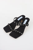 Eyelet Square Mule