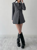 Pin tuck round half jacket