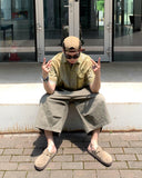 Garments Washed Cut Bermuda Pants
