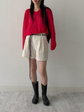 Summer Viscose V-neck Overfit Knit