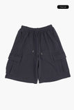 Easy sweat cargo bermuda pants
