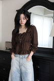 Frill Smoke Autumn Blouse
