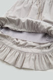 Bubble frill midi skirt