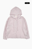 Maron check shirt hoodie