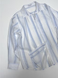 Torre Stripe See-Through Loose Fit Shirt