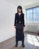 CUFFS COLLAR CARDIGAN T-SHIRT