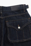Non fade roll-up denim pants