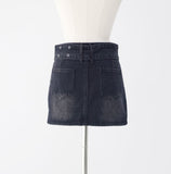Flynn Belt Denim Skirt