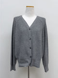 [wool30%] Basic Haji Wool V-Neck Cardigan